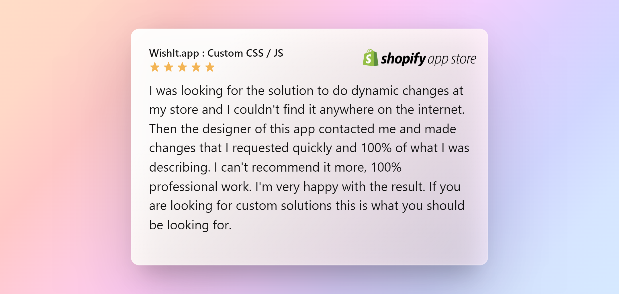 WishIt - Shopify AppStore Review
